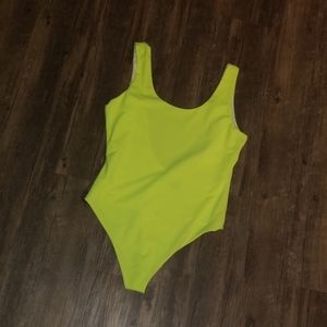 Neon seamless one piece swimsuit/bodysuit
